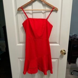 Red Ruffle Dress